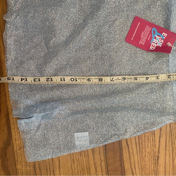 Elsie & Fred blue iridescent mesh miniskirt. Size 8. New with tags. - Picture 5 of 8